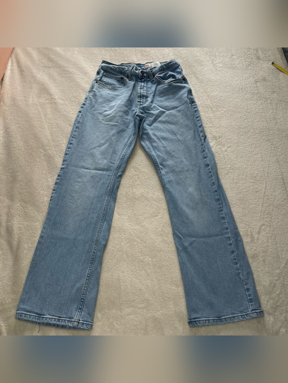 Wrangler Light Blue Denim Jeans with Red Logo Tab